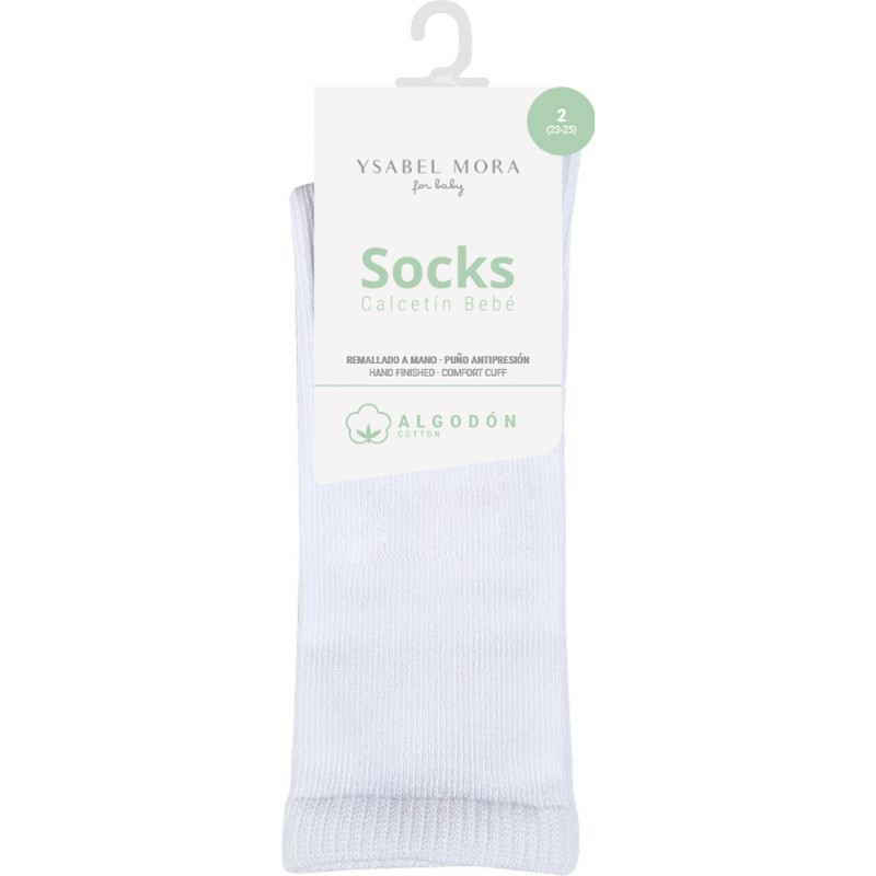 Calcetin bebe algodón largo Ysabel Mora 52529