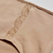 Braga midi Ysabel Mora 19683 pack3 básicos algodón con encaje