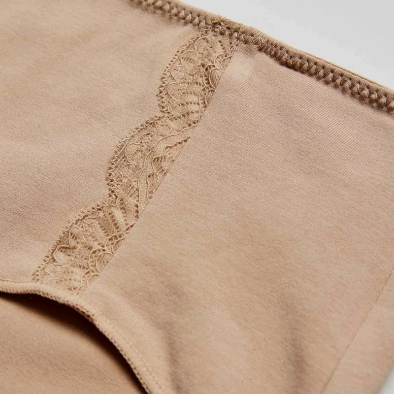 Braga midi Ysabel Mora 19683 pack3 básicos algodón con encaje