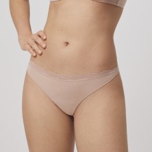 Braga tanga Ysabel Mora 19685 básicos algodón con encaje