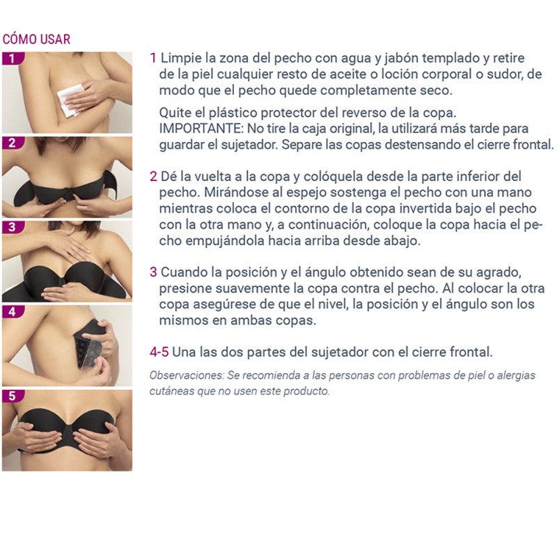 Sujetador SPI 23018 Push-up Natural Bra adhesivo