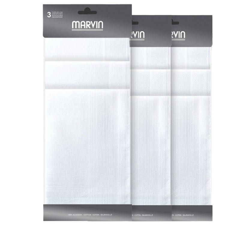 Pañuelo de Marvin Orleans blister de 3 unidades