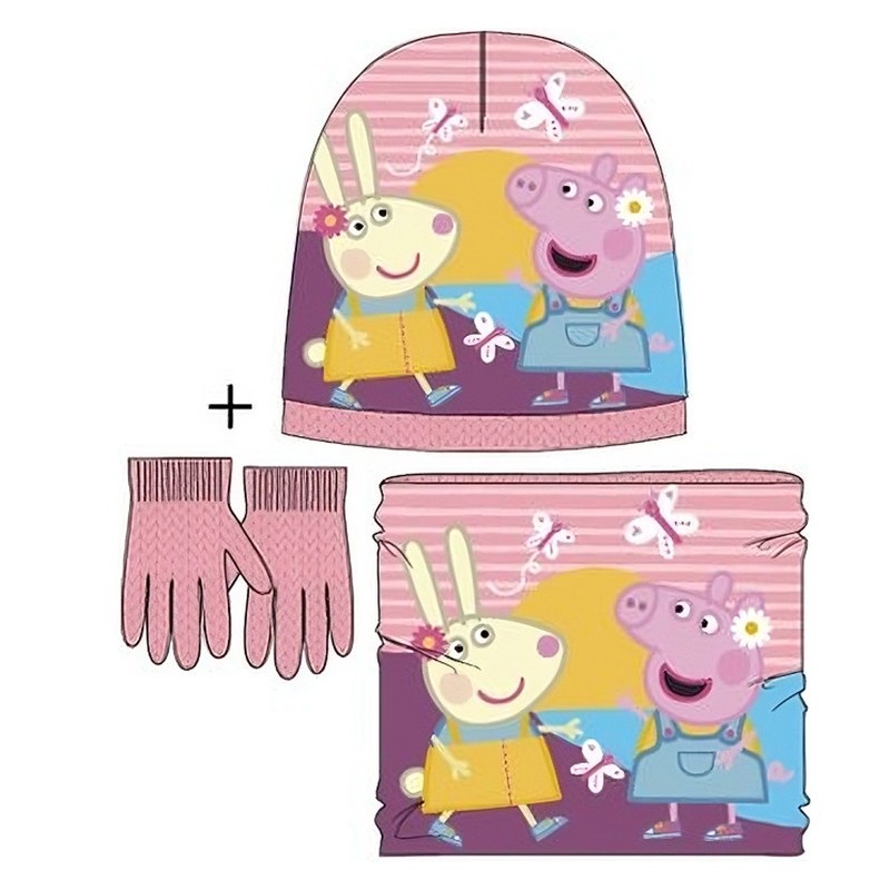 Set de 3 piezas infantil niña Pepa Pig