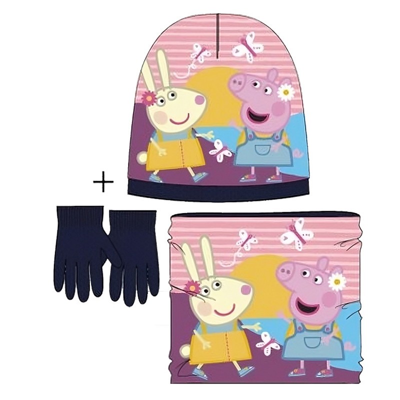 Set de 3 piezas infantil niña Pepa Pig
