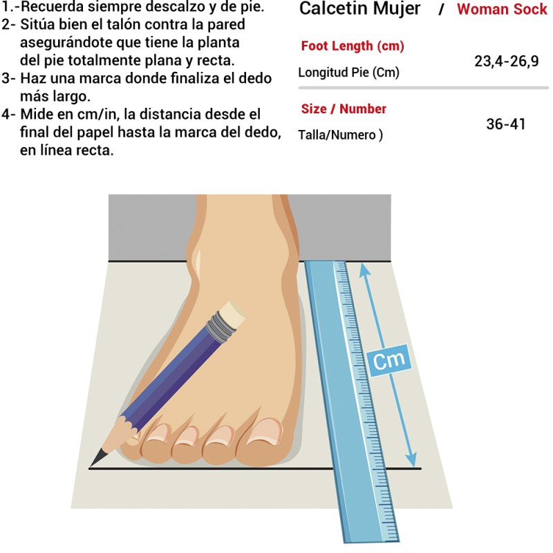 Calcetín Rodfer R6170 pack6 und Sin costuras