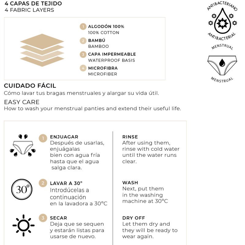 Braga menstrual Ysabel Mora 19390