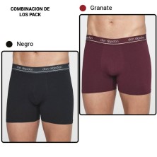 Bóxer hombre Don Algodón  Pack de 2 Alg/elastano