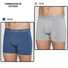 Bóxer hombre Don Algodón  Pack de 2 Alg/elastano