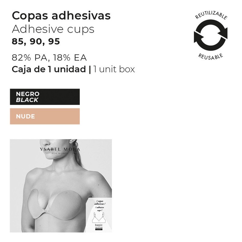 Sujetador discount copas adhesivas