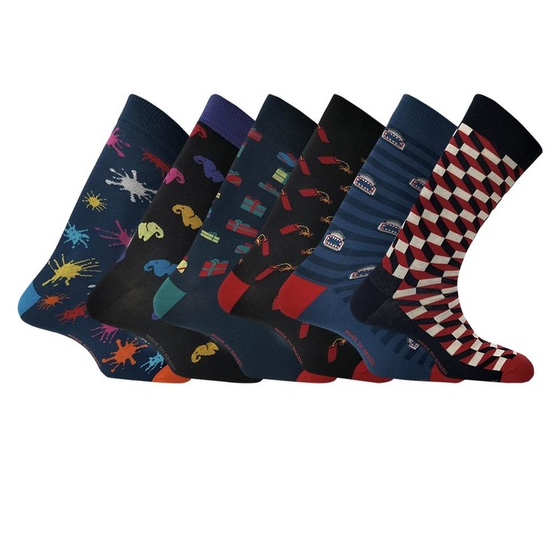 Calcetín hombre Rodfer 969 Pack de 6 Fantasía