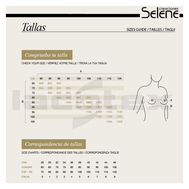 Sujetador mujer selene ainoa Copa C