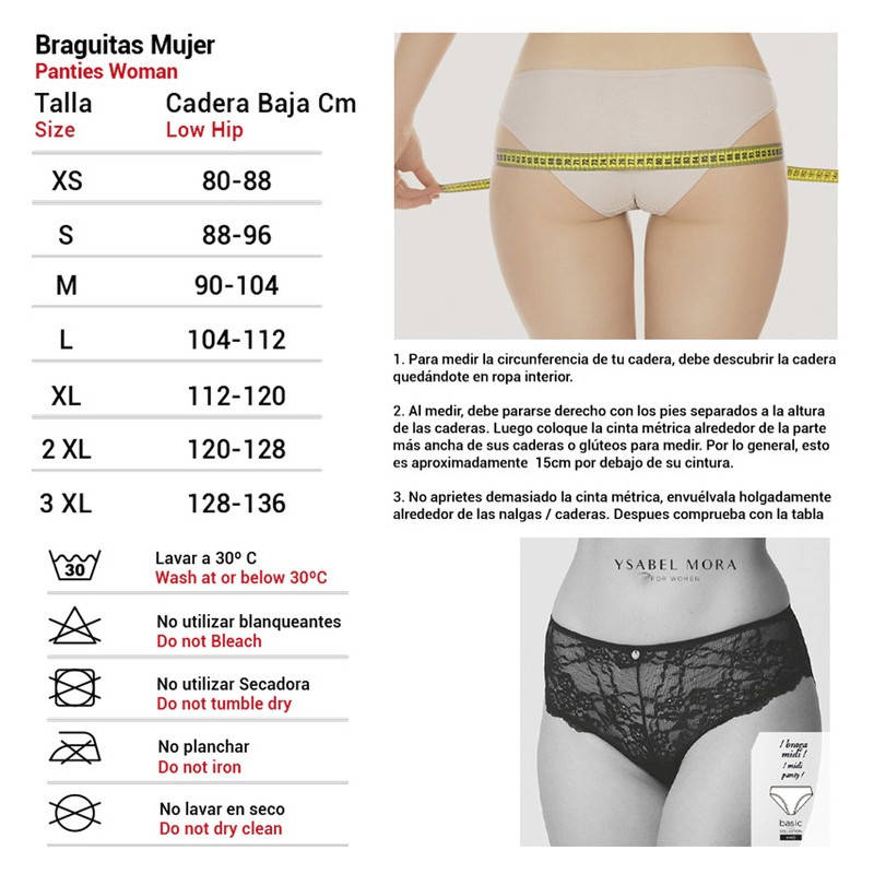 Braga mujer Ysabel Mora 10140 Midi
