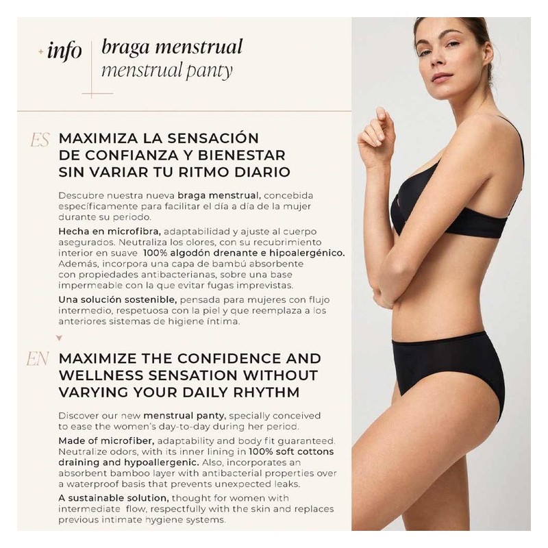 Braga mujer Ysabel Mora  Mini Menstrual