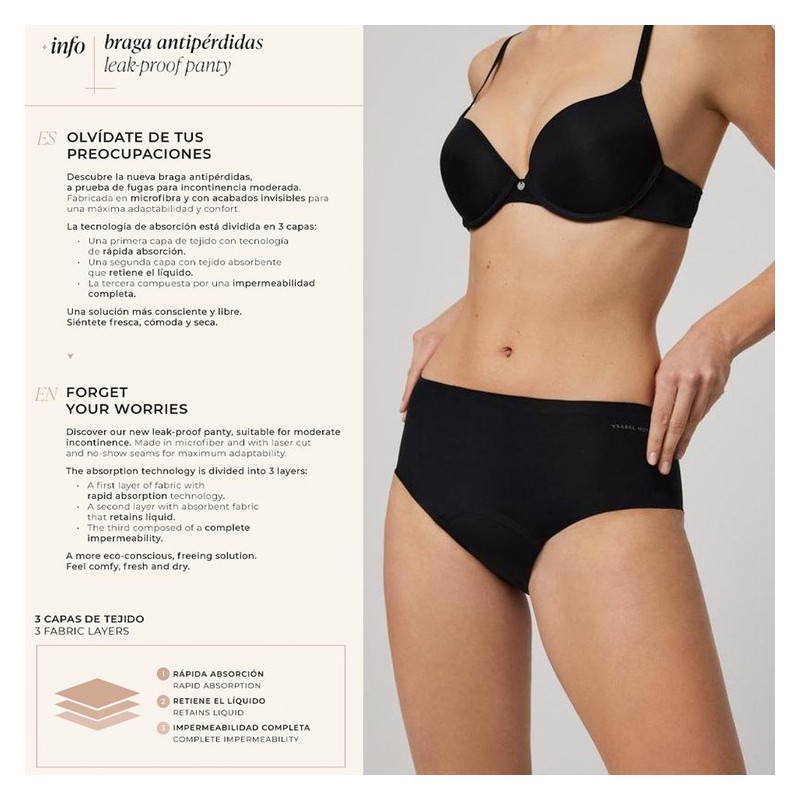 Braga mujer Ysabel Mora  Alta antipérdidas