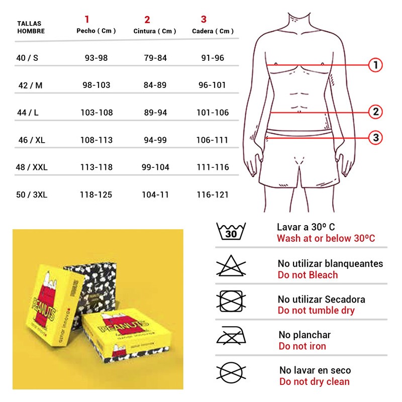 Pijama hombre Snoopy