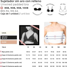 Sujetador mujer Ysabel Mora  Copa B Aro y relleno