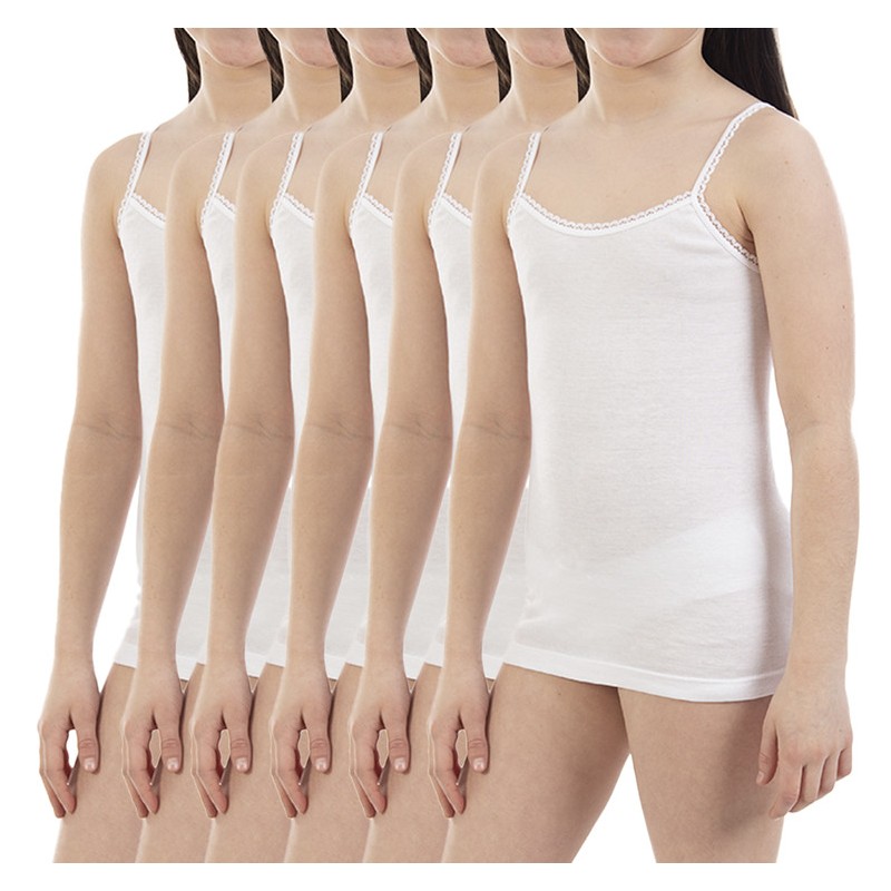 Cubre infantil niña tirantes  lacotex  l339 Precio por 6 Unidades