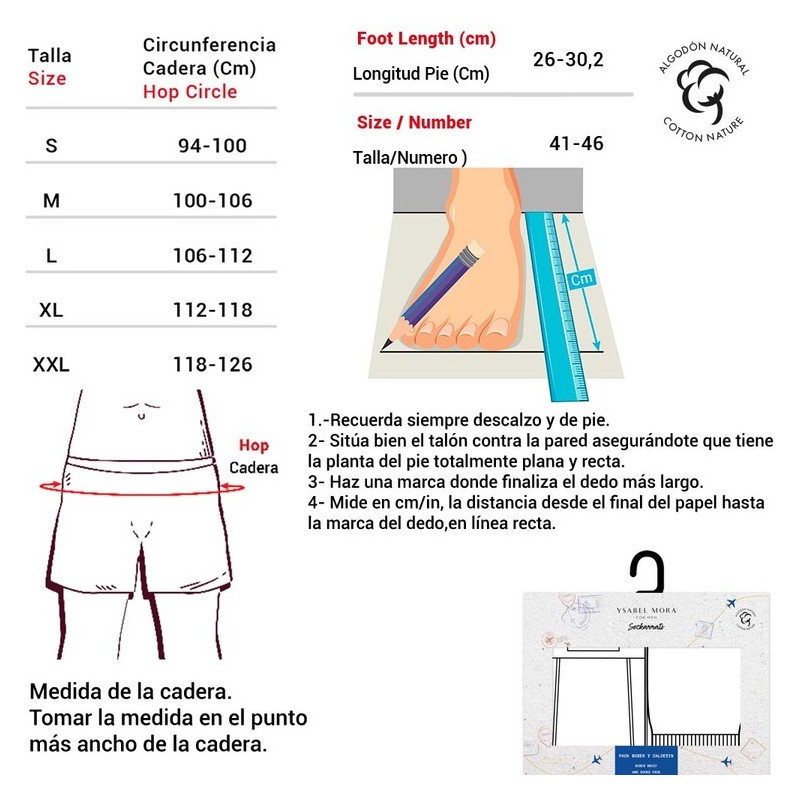 Bóxer+Calcetín hombre Ysabel Mora 20384