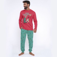 Pijama hombre MuyDemi 593102 Navidad Interlock