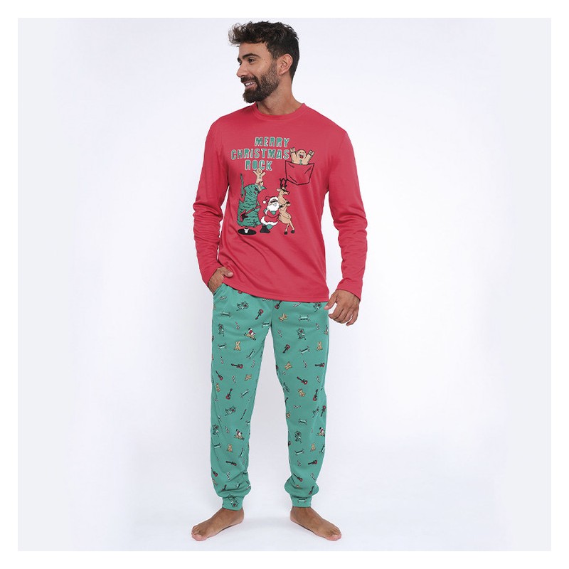 Pijama hombre MuyDemi 593102 Navidad Interlock