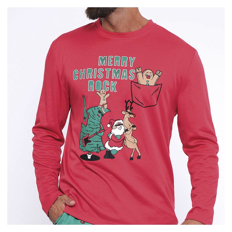 Pijama hombre MuyDemi 593102 Navidad Interlock