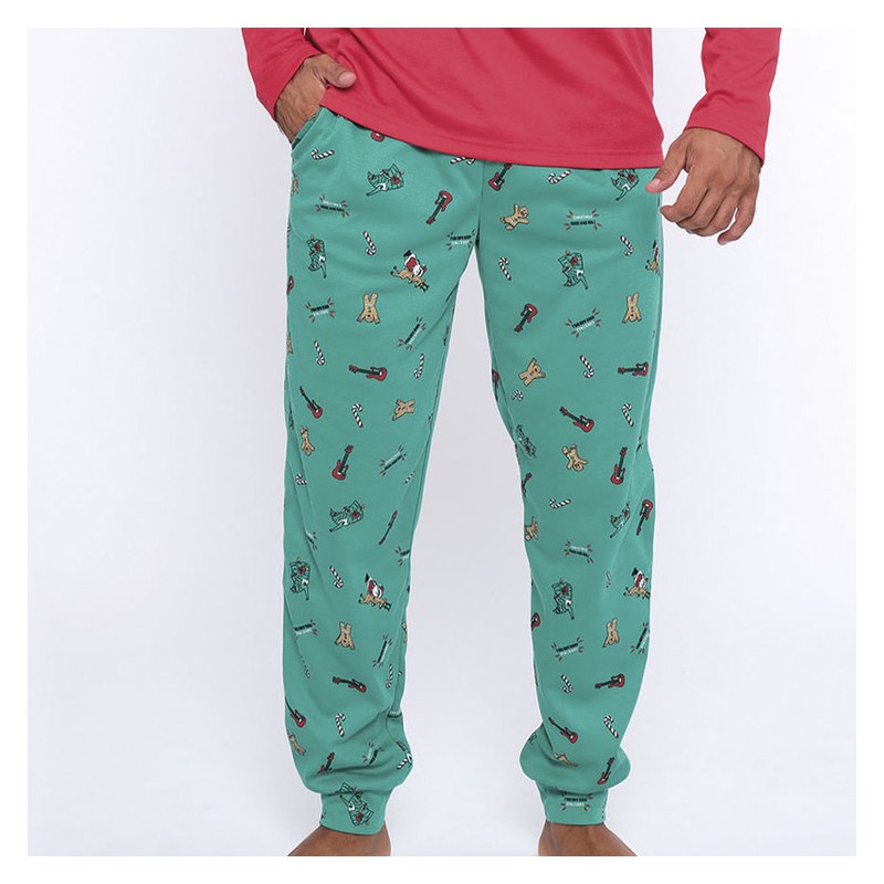 Pijama hombre MuyDemi 593102 Navidad Interlock