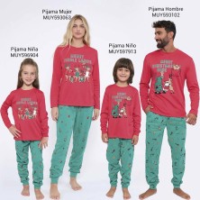 Pijama hombre MuyDemi 593102 Navidad Interlock