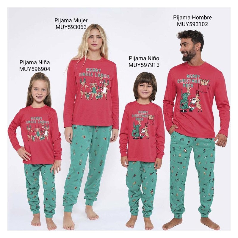 Pijama hombre MuyDemi 593102 Navidad Interlock