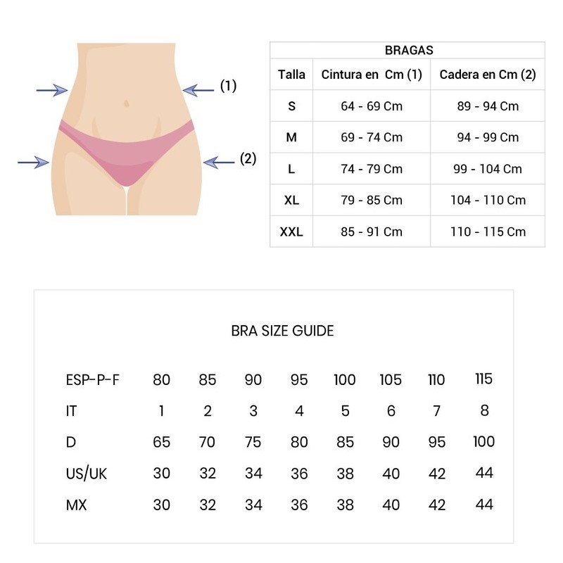 Braga faja mujer Promise W2002 Push-Up