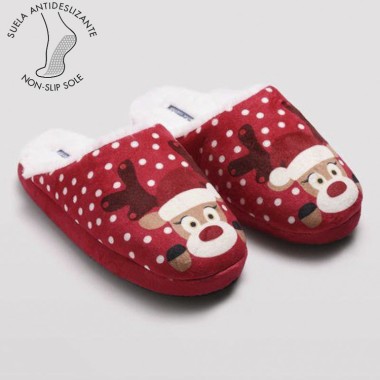 Zapatilla de casa mujer Ysabel Mora 14143 Navidad