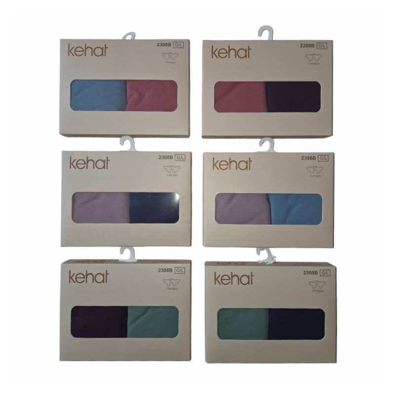 Braga mujer Kehat 2105B Caja de 6 bipacks Midi