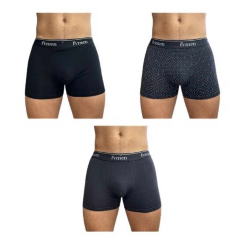 Bóxer hombre Fevitex  Bolsa de 12 fantasia