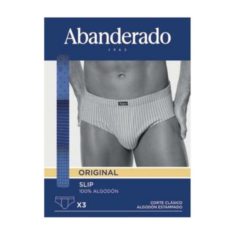 Slip hombre Abanderado ASS00080 Pack de 3