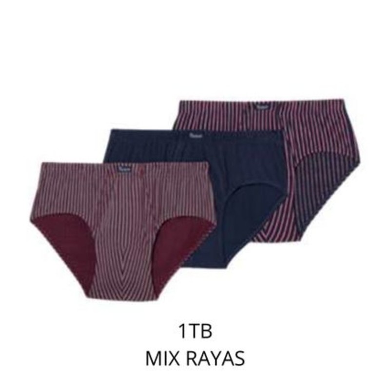 Slip hombre Abanderado ASS00090 Abiertos Pack de 3