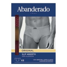 Slip hombre Abanderado ASS00090 Abiertos Pack de 3