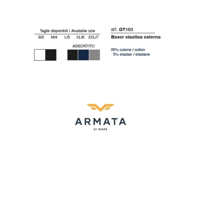 Bóxer hombre Armata di Mare GT103